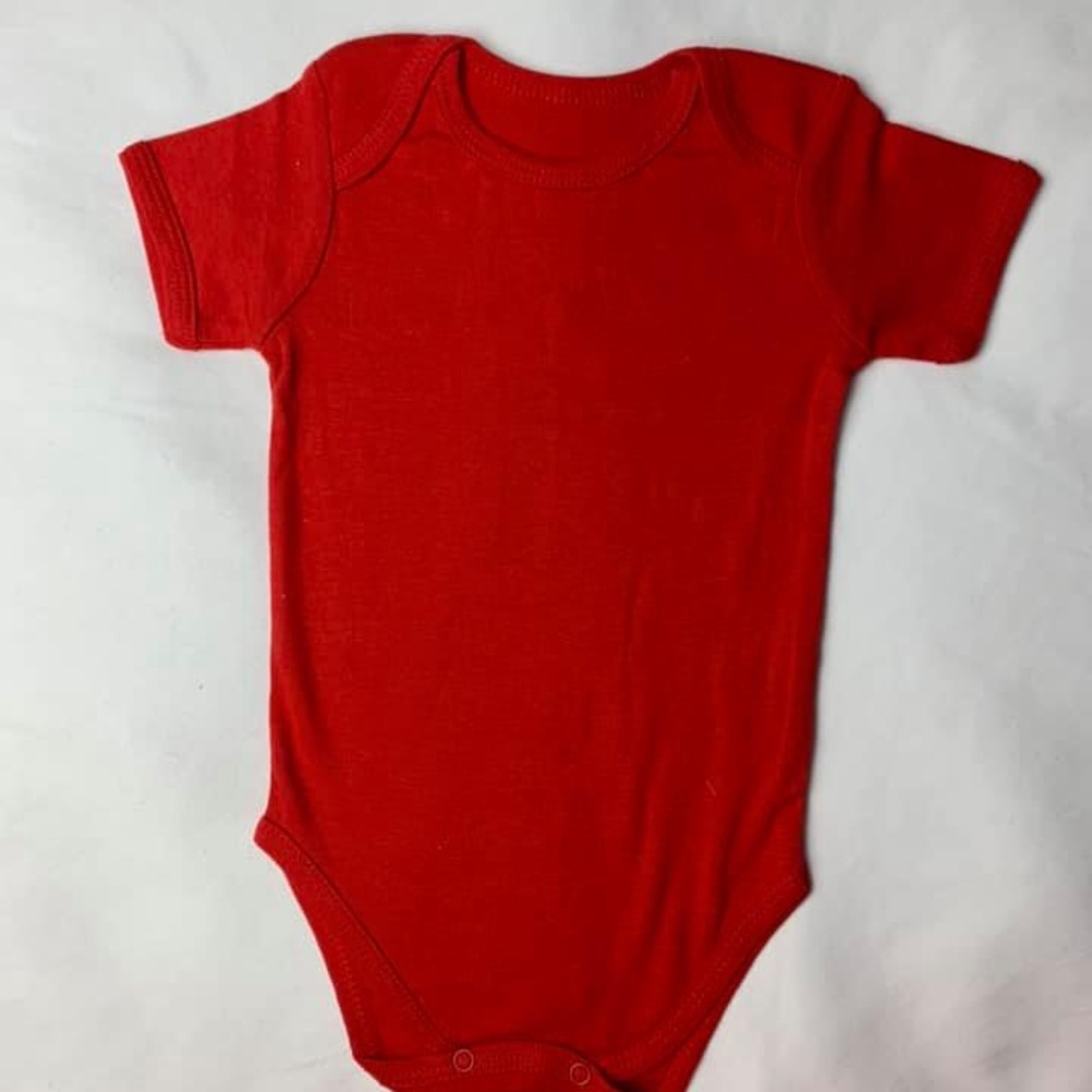Red Bodysuit Unisex 6-9 Months